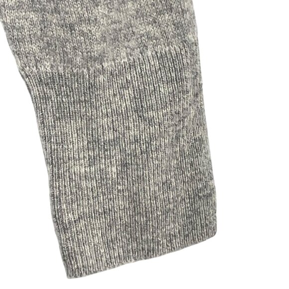 Rachel Zoe 2-Ply Cashmere Cropped Crew Neck Pullover Sweater Neutral Gray Size L - Picture 7 of 10